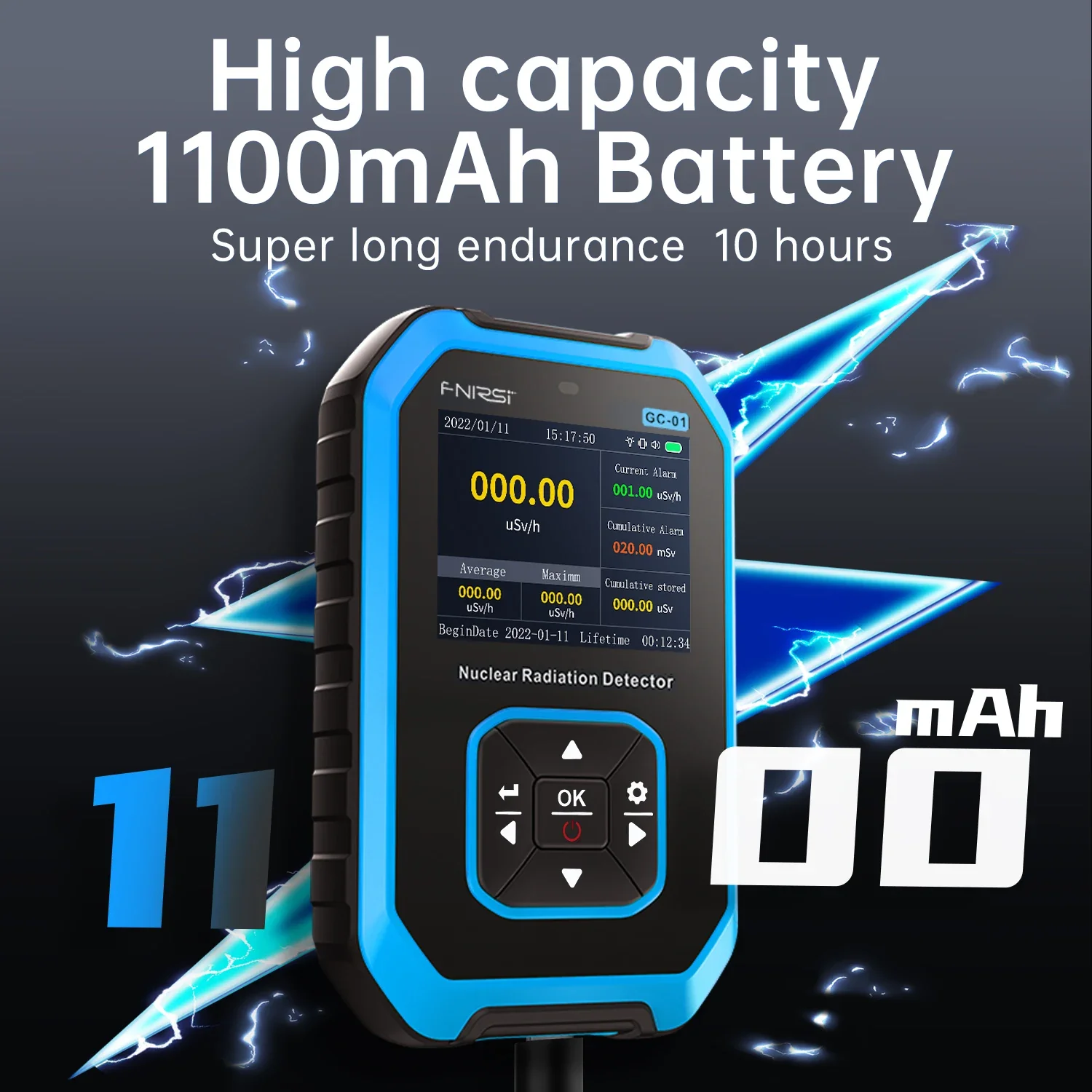 FNIRSI® GC-01 Nuclear Radiation Detector - Image 5