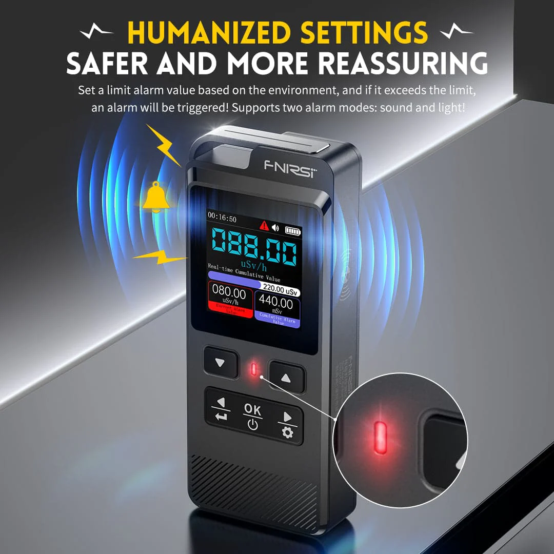 FNIRSI® GC-02 Geiger Counter Nuclear Radiation Detector - Image 7