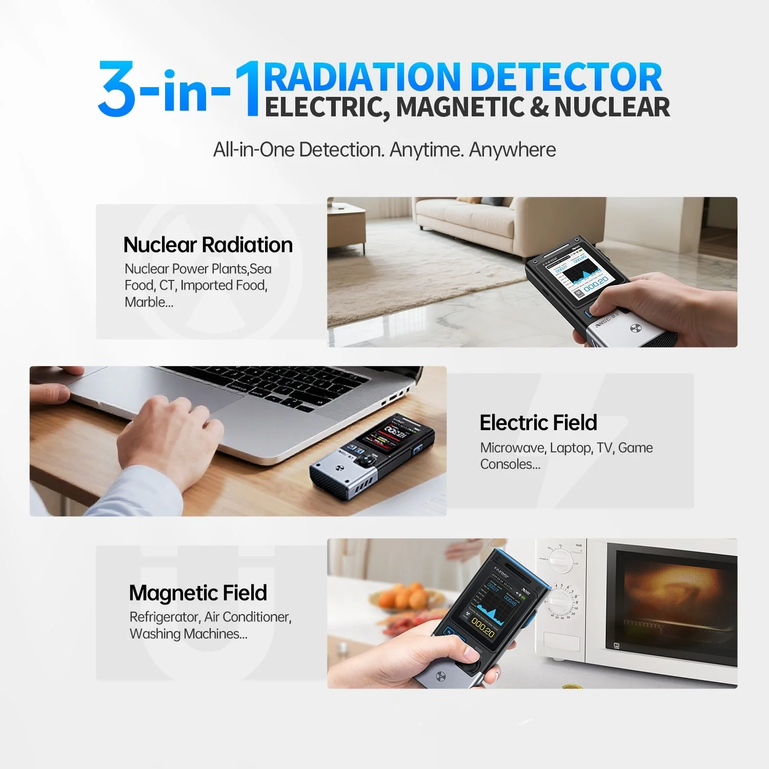 FNIRSI® GC-03 Multifunctional Radiation Detector - Image 5