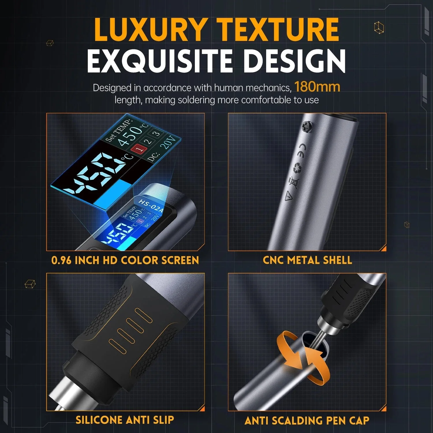 FNIRSI® HS-02 Intelligent Soldering Iron - Image 7