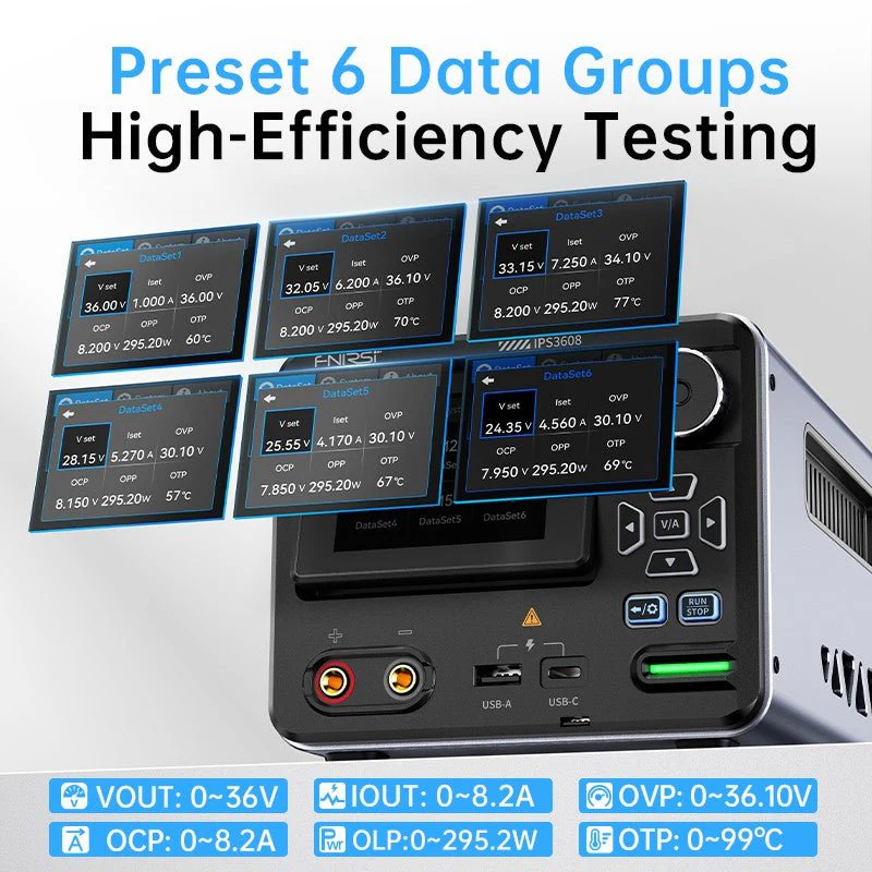 FNIRSI® IPS3608 AC-DC Intelligent Digital Control Power Supply - Image 5