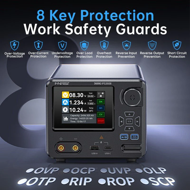 FNIRSI® IPS3608 AC-DC Intelligent Digital Control Power Supply - Image 6