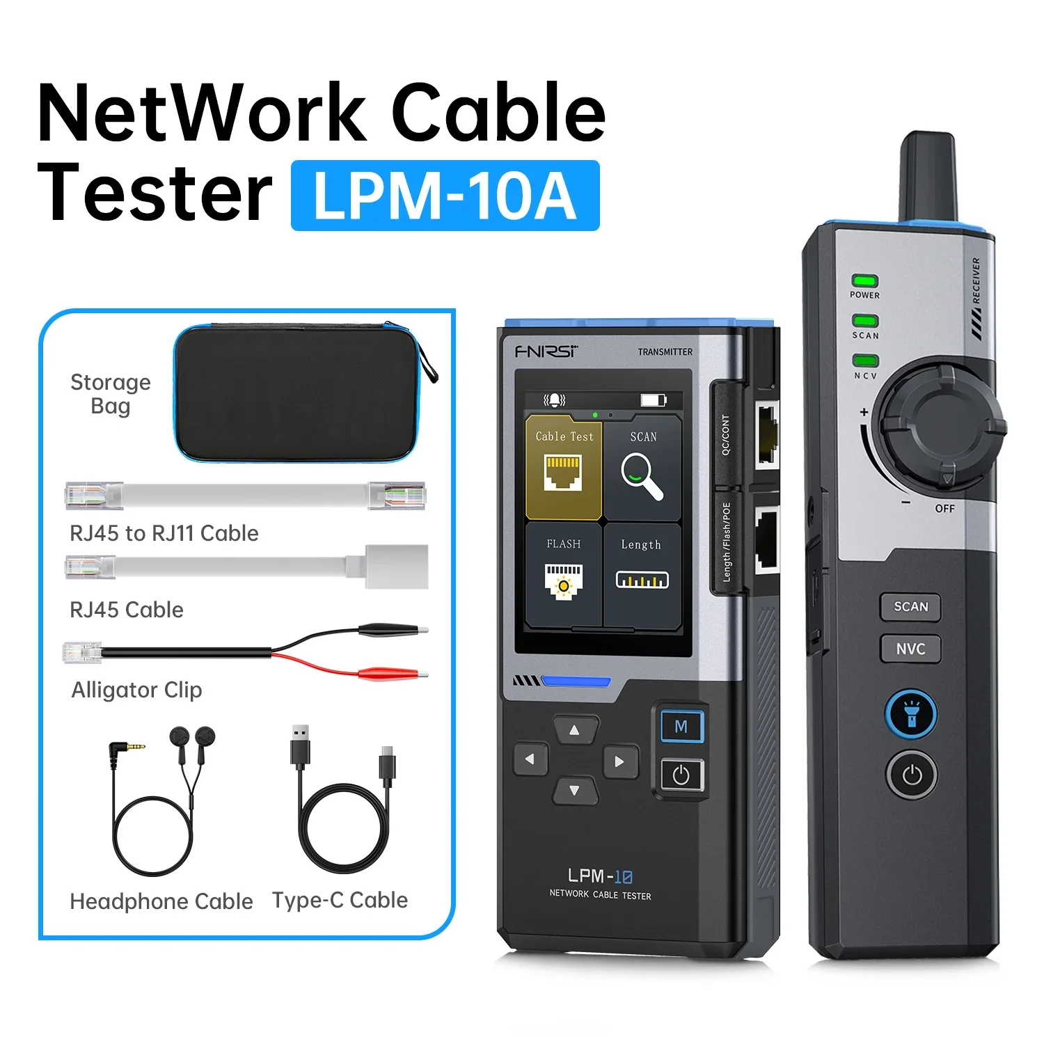 FNIRSI® LPM-10A Multifunctional Network Cable Tracker - Image 10