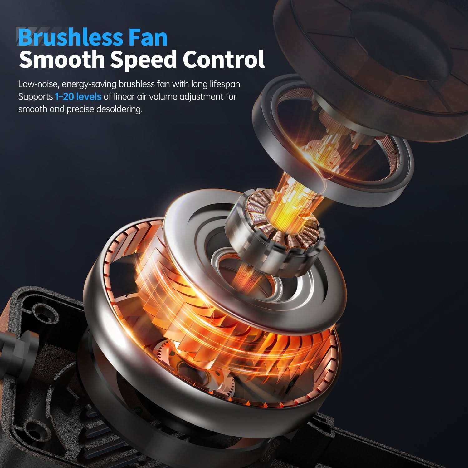 FNIRSI® SAG-55 Intelligent 550W Hot Air Gun - Image 5