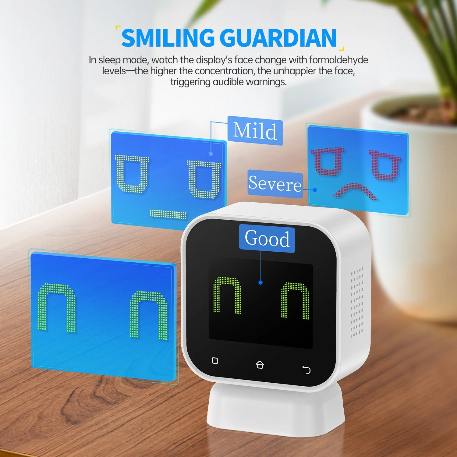 FNIRSI® SFD-02 4-IN-1 Indoor Air Quality Monitor Touchscreen Formaldehyde Detector HCHO TVOC Tester - Image 10