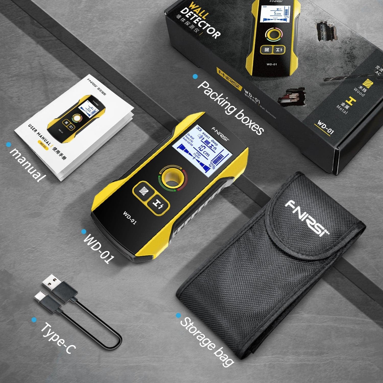 FNIRSI® WD-01 Wall Detector Scanner - Image 8
